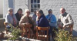 The group at Merweville Book Clun Restaurant