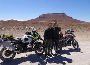 Bikers waiting for the other two