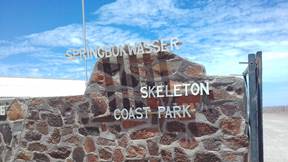 Skeleton Coast entrance